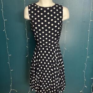 Vintage 1980s Joseph Ribkoff Polka Dot Dress Size S/M